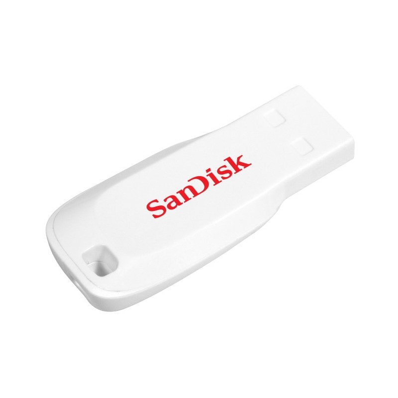 USB atmintinė SanDisk Cruzer Blade USB Flash Drive 16GB, White