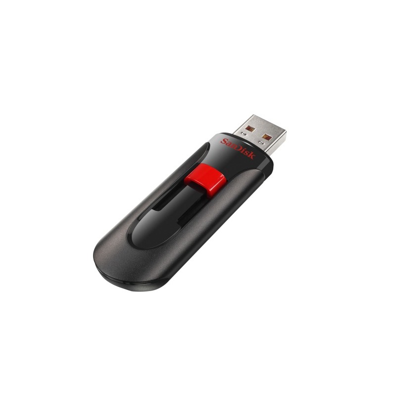 USB atmintinė SanDisk Cruzer Glide USB Flash Drive 32GB, Black, Red