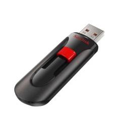USB atmintinė SanDisk Cruzer Glide USB Flash Drive 128GB, Black, Red
