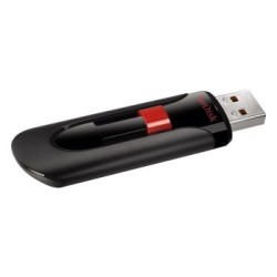 USB atmintinė SanDisk Cruzer Glide USB Flash Drive 128GB, Black, Red
