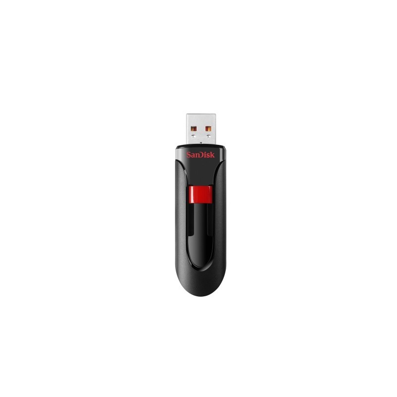 USB atmintinė SanDisk Cruzer Glide USB Flash Drive 256GB, Black, Red