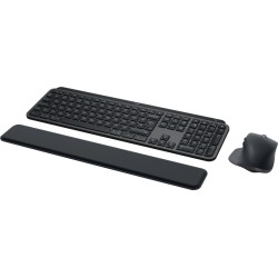 Belaidė klaviatūra ir pelė + Atrama riešui Logitech MX Keys S Combo, Graphite