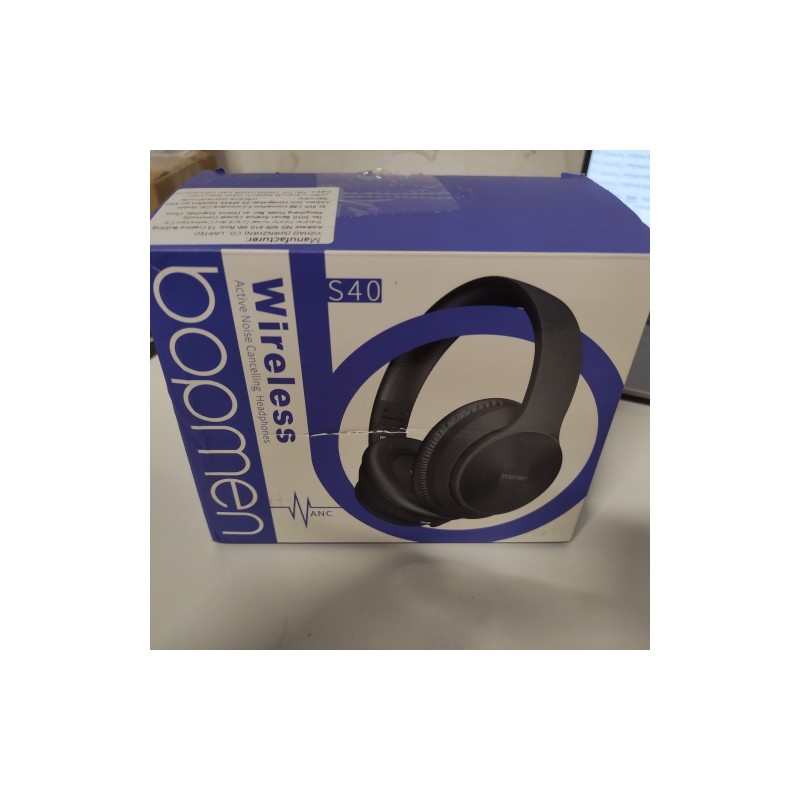 Ecost prekė po grąžinimo Bopmen "Bluetooth" aktyvaus triukšmo slopinimo ausinės Stereo garso ausinės