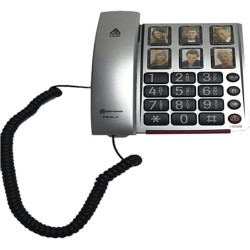 Ecost prekė po grąžinimo Amplicomms BIGTel 40 Plus didelis mygtukinis telefonas sidabrinės spalvos