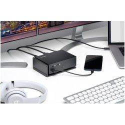 Jungčių stotelė Kensington SD5560T USB-C/Thunderbolt 3 HDMI Thunderbolt GigE Dual 4K with 96W PD