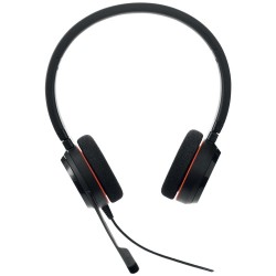 Laidinės ausinės su mikrofonu Jabra Evolve 20 UC Stereo Office/Call center USB Type-A, Juoda