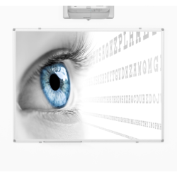 Projekcinė lenta Smit Visual Projection board, Low Gloss, Softline profile 8mm, 120x192 cm