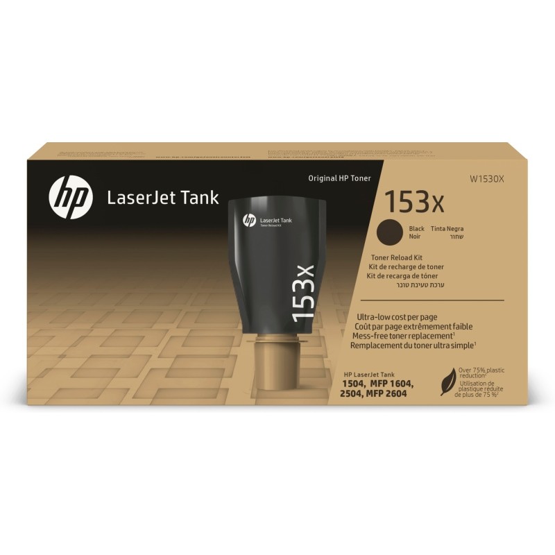 HP 153X (W1530X) LaserJet Tank Tonerio talpyklos papildymo rinkinys, Juoda