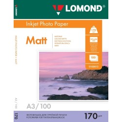 Fotopopierius Lomond Photo Inkjet Paper Matinis 170 g/m2 A3, 100 lapų, dvipusis