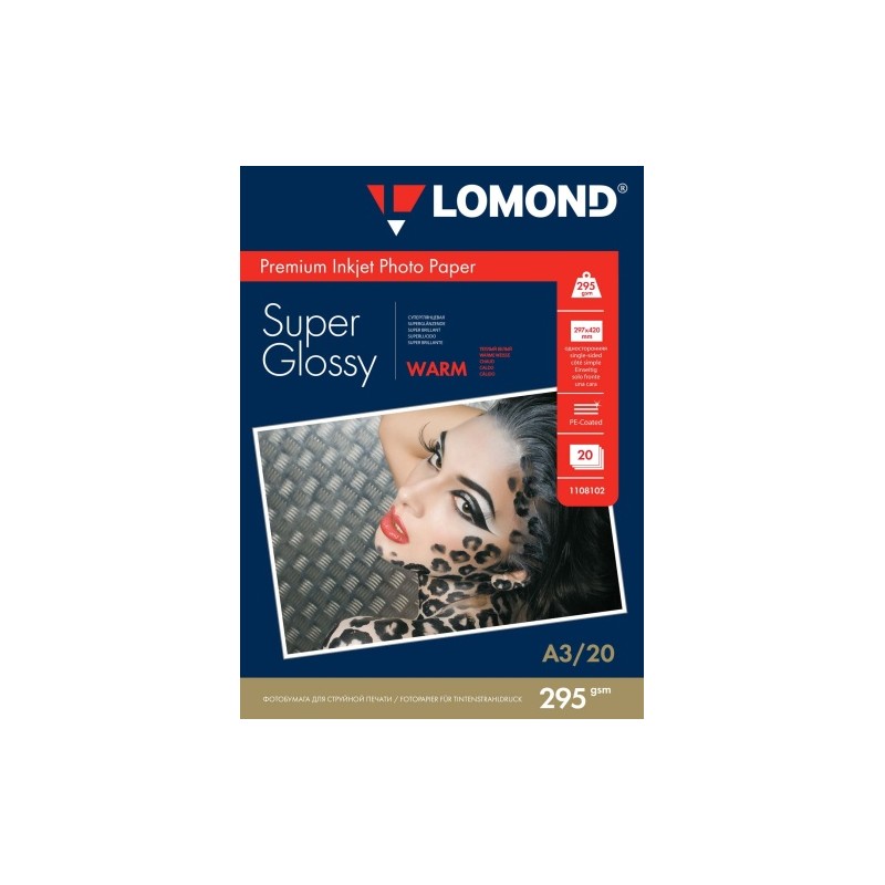 Fotopopierius Lomond Premium Photo Paper Super Blizgus 295 g/m2 A3, 20 lapų, Warm