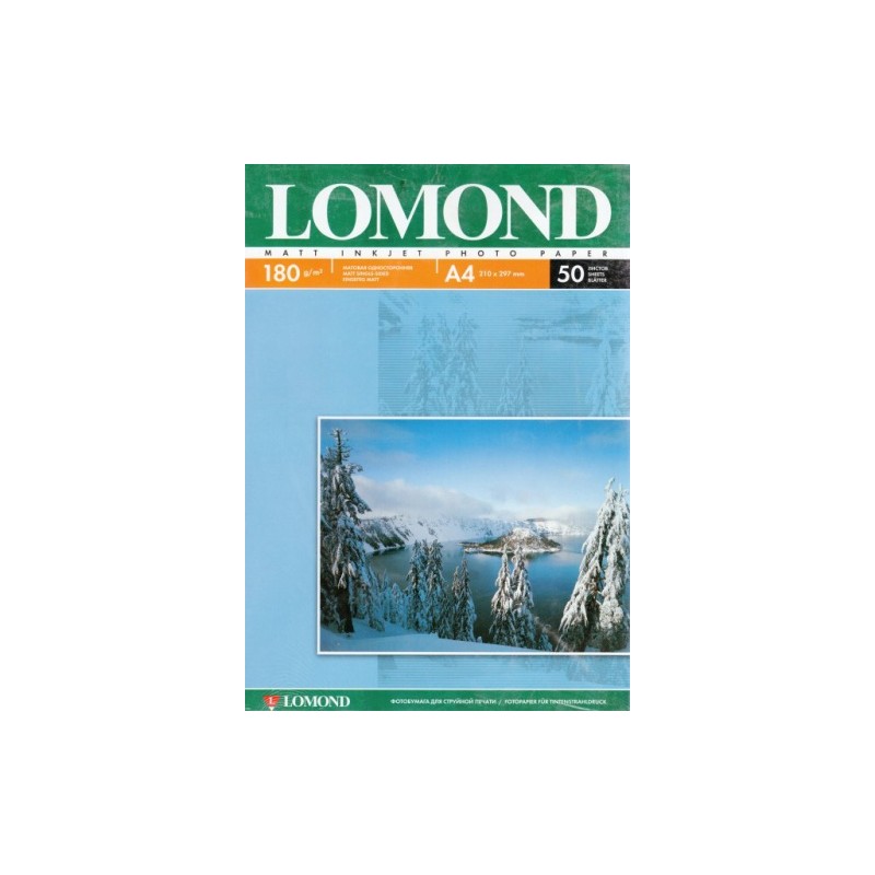 Fotopopierius Lomond Photo Inkjet Paper Matinis 180 g/m2 A4, 50 lapų