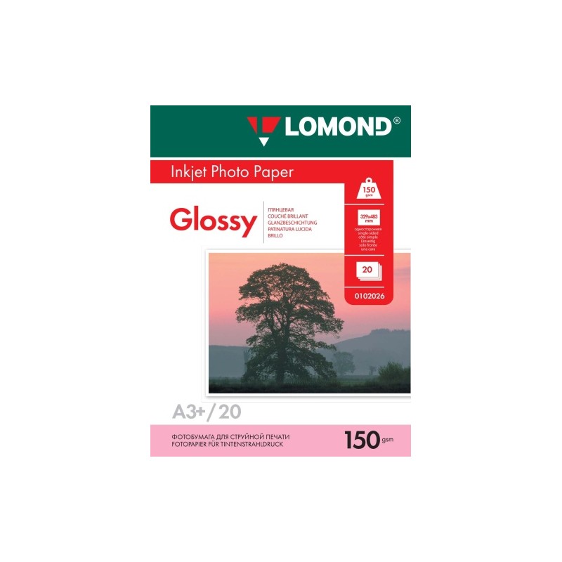 Fotopopierius Lomond Photo Inkjet Paper Blizgus 150 g/m2 A3+, 20 lapų