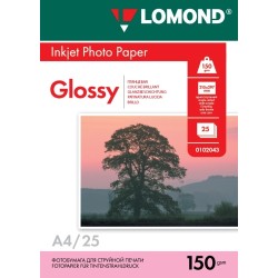 Fotopopierius Lomond Photo Inkjet Paper Blizgus 150 g/m2 A4, 25 lapai