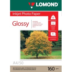 Fotopopierius Lomond Photo Inkjet Paper Blizgus 160 g/m2 A4, 50 lapų