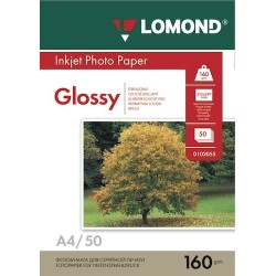 Fotopopierius Lomond Photo Inkjet Paper Blizgus 160 g/m2 A4, 50 lapų