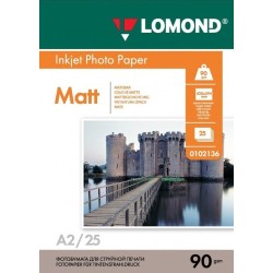 Fotopopierius Lomond Photo Inkjet Paper Matinis 90 g/m2 A2, 25 lapai