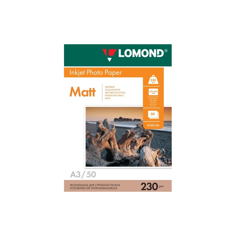 Fotopopierius Lomond Photo Inkjet Paper Matinis 230 g/m2 A3, 50 lapų