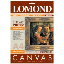 Fotopopierius Lomond Fine Art Canvas Dye 300g/m2 A4, 10 lapų