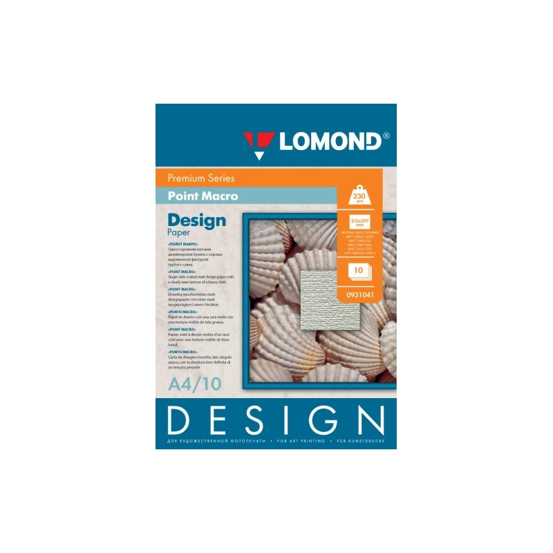 Fotopopierius Lomond Fine Art Paper Design Premium Point Macro Matinis 230 g/m2 A4, 10 lapų