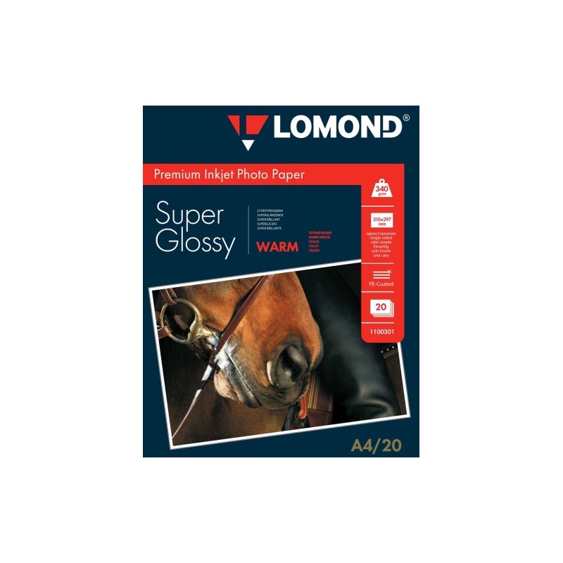 Fotopopierius Lomond Premium Photo Paper Super Blizgus 340 g/m2 A4, 20 lapų, Warm