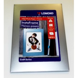 Fotopopierius Lomond Photo Inkjet Paper Blizgus 200 g/m2 A5, 15 sheets + InstaFrame Silver Window