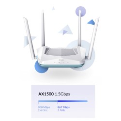 D-Link R15 EAGLE PRO AI AX1500 Wireless Smart Router Maršrutizatorius