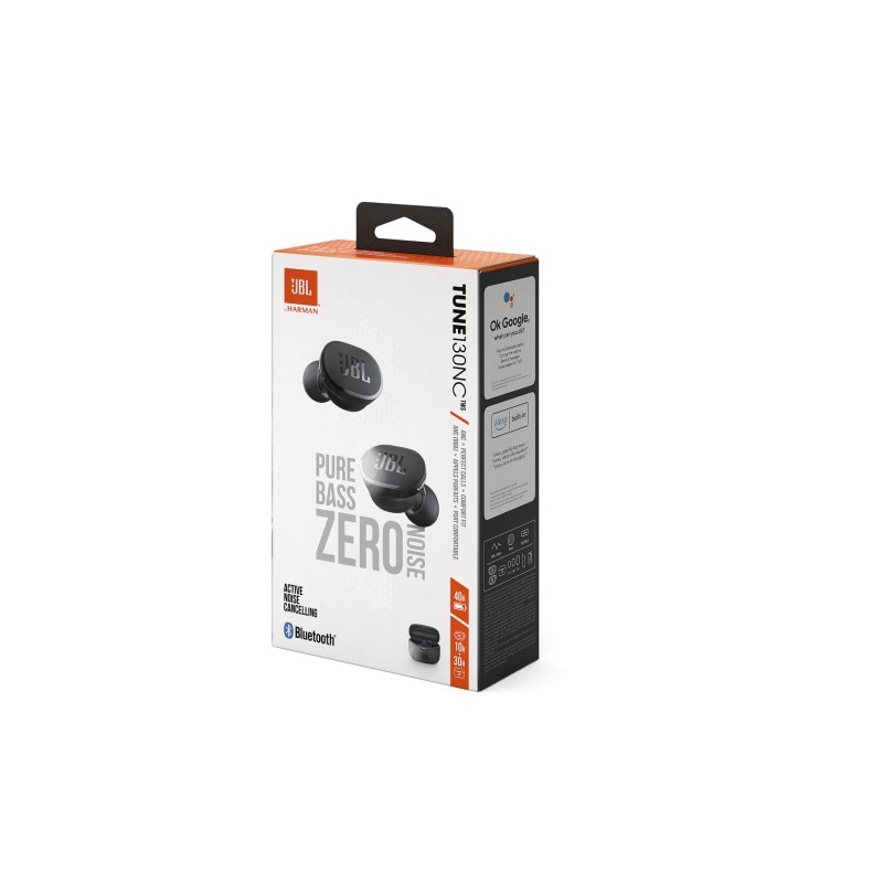 JBL Tune 130NC TWS Belaidės ausinės Earbuds, Bluetooth, Juoda