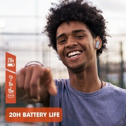 JBL Wave 200TWS Belaidės ausinės Earbuds, Bluetooth, Balta