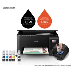 Epson EcoTank L3250 Spausdintuvas rašalinis MFP Spalvotas A4 33ppm Wi-Fi USB (SPEC)