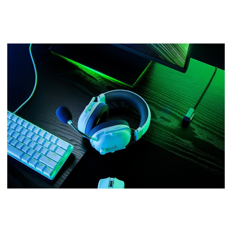 Razer Blackshark V2 Pro (2023) Belaidės žaidimų ausinės, Bluetooth, Balta