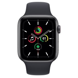 Apple Watch SE Išmanusis laikrodis, GPS+Cellular, Space Gray Aluminum Case/Midnight Sport Band, 44mm