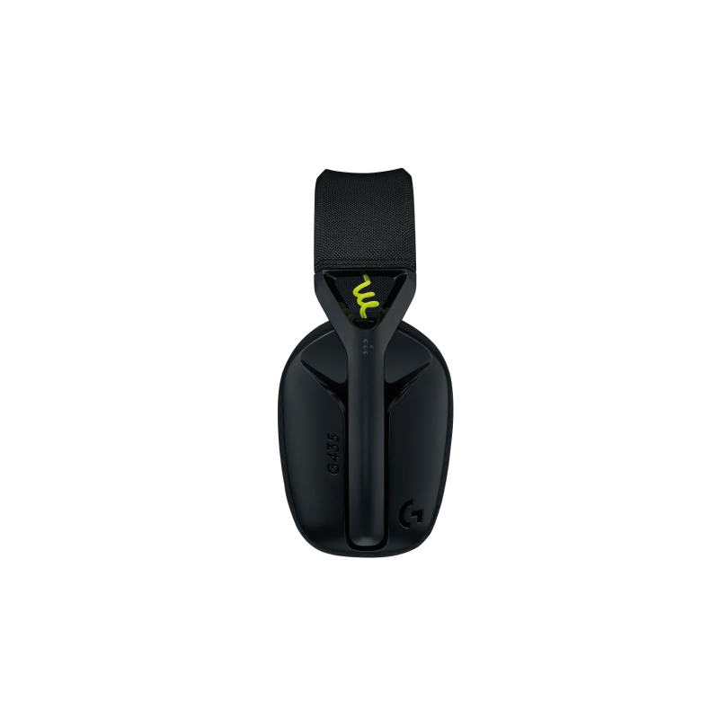 Logitech G435 LIGHTSPEED Belaidės žaidimų ausinės, Black and Neon Yellow