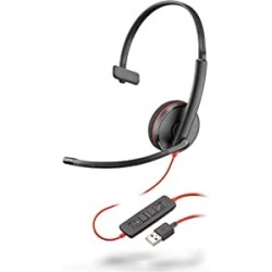 Ecost prekė po grąžinimo Plantronics Mono ausinių Blackwire C3210 su USBA jungtimi, triukšmo nuvalym