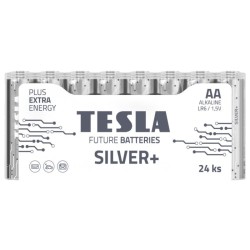 Baterijos Tesla AA Silver+ Alkaline LR06 2600 mAh (24 vnt)