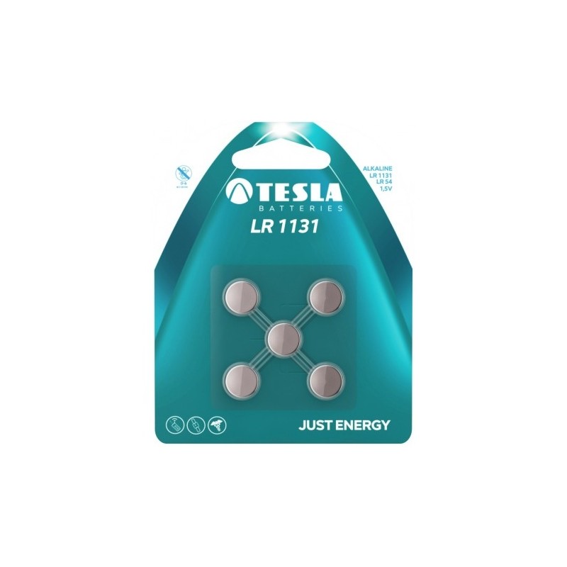 Baterijos Tesla SR1131 72 mAh SR54 (5 vnt)