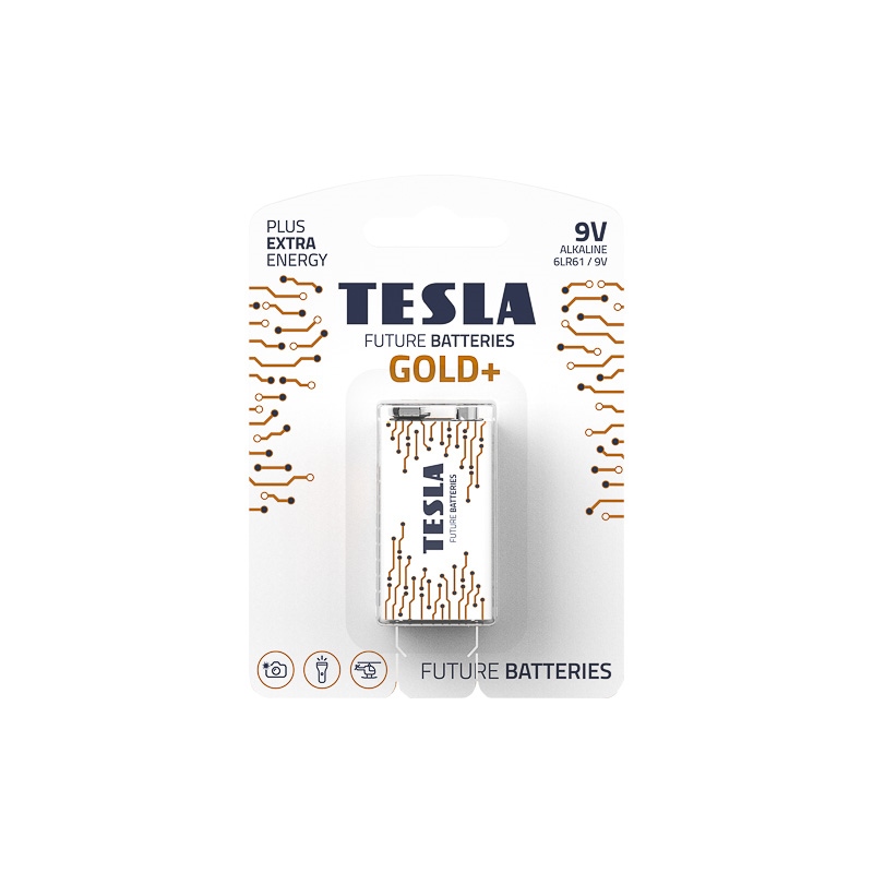 Baterija Tesla 9V Gold+ 6LR61 1 vnt. (12090121)