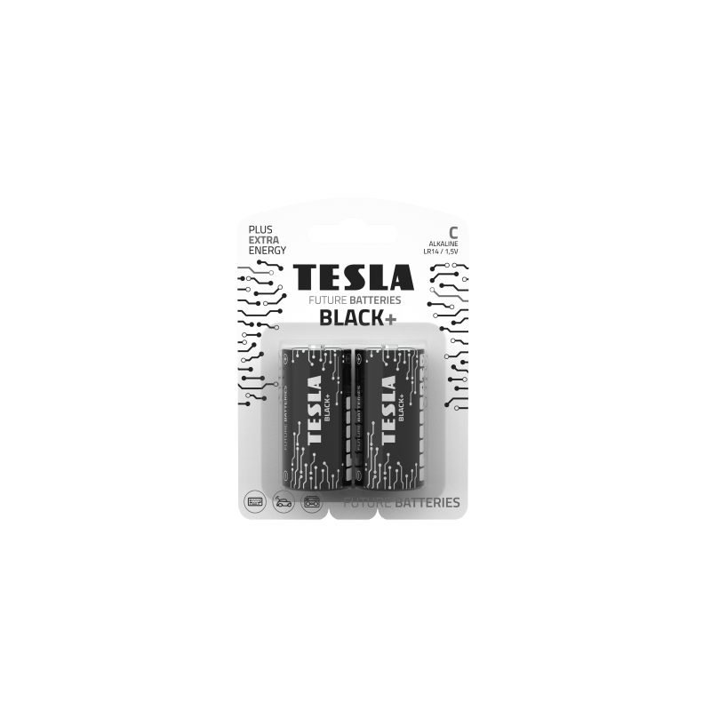 Baterijos Tesla C Black+ LR14 (2 vnt)