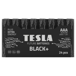 Baterijos Tesla AAA Black+ LR03 (14032410) (24 vnt pakuotėje)