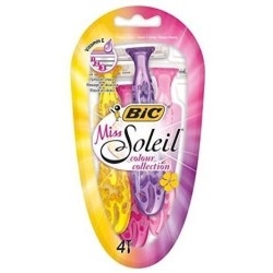 BIC Vienkartiniai moteriški skustuvai MISS SOLEIL COLOR (4 vnt.)