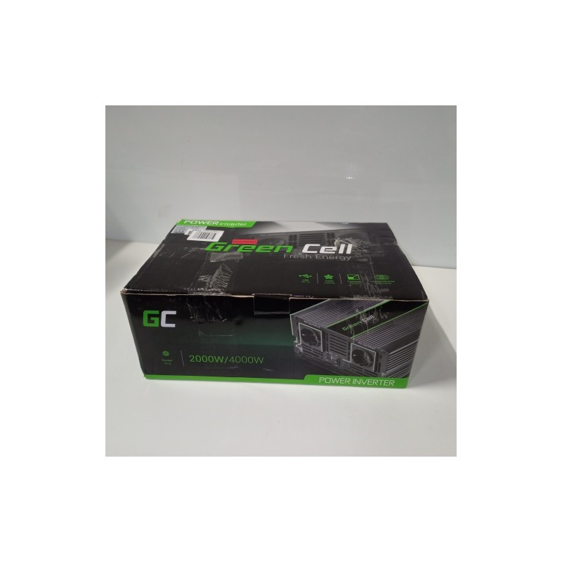 Ecost prekė po grąžinimo Green Cell® 2000 W / 4000 W 12 V  230 V grynos sinuso volto automobilio įta