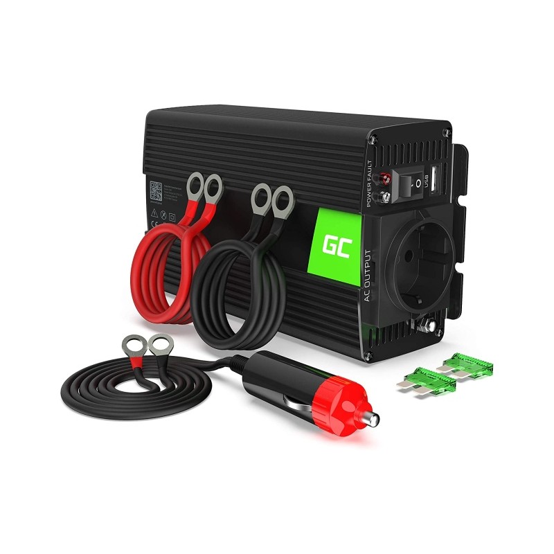 Ecost prekė po grąžinimo Green Cell® 300 W / 600 W 12 V iki 230 V sinuso bangų voltos automobilio įt