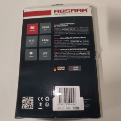 Ecost prekė po grąžinimo Absaar 158000 akumuliatoriaus įkroviklis EVO 1.0 6/12 V raudonas / juodas 1