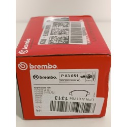 Ecost prekė po grąžinimo Brembo P83051 priekinio disko stabdžių trinkelių rinkinys iš 4