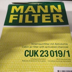 Ecost prekė po grąžinimo Originalus Mannfilter salono filtras CUK 23 019/1 Žiedadulkių filtras su ak