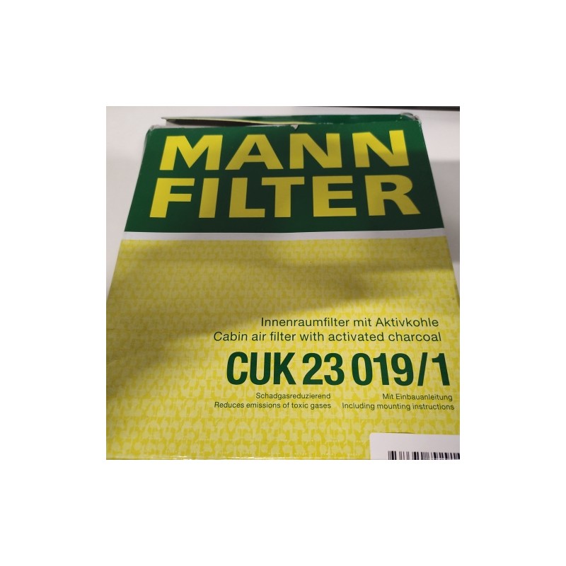 Ecost prekė po grąžinimo Originalus Mannfilter salono filtras CUK 23 019/1 Žiedadulkių filtras su ak