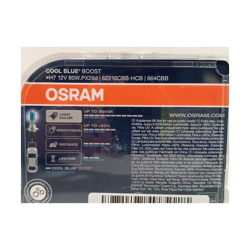 Ecost prekė po grąžinimo OSRAM 62210CBBHCB priekinių žibintų lemputės pakuotė 2