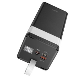 Išorinė baterija Power Bank Hoco J86A 22.5W Quick Charge 3.0 50000mAh juoda