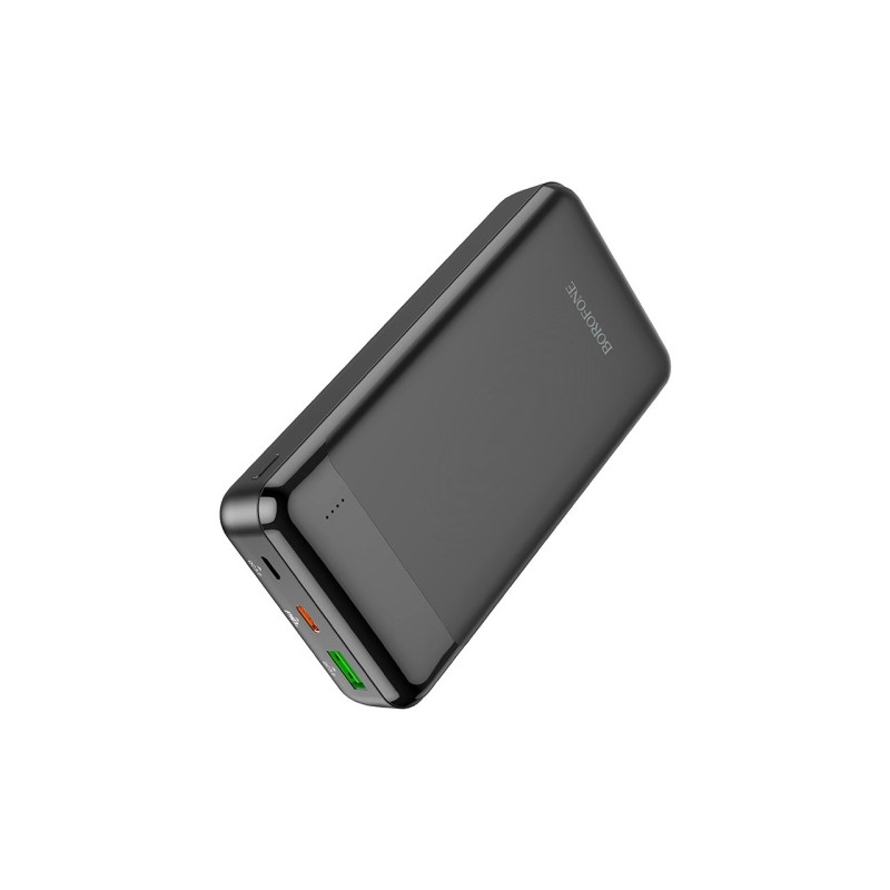 Išorinė baterija Power Bank Borofone BJ19A Type-C PD 20W+Quick Charge 3.0 20000mAh juoda