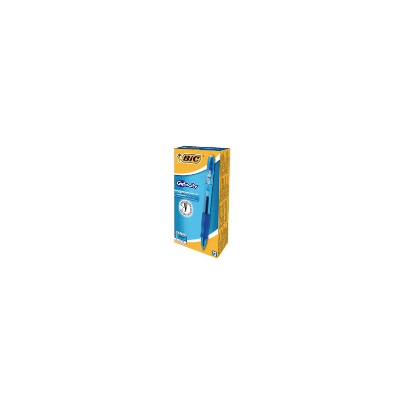 Bic Gelinis rašiklis Gel-Ocity 0.7 mm, mėlynas, pakuotėje 12 vnt. 600666