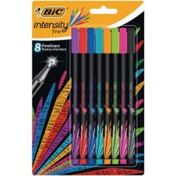 Bic Rašiklių rinkinys FineLiners Intensity Fine 0.4 mm, 8 spalvų rinkinys 449268